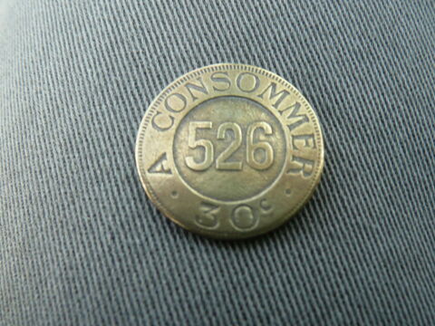 Jeton n�cessit� A consommer 30 centimes 1 Bordeaux (33)