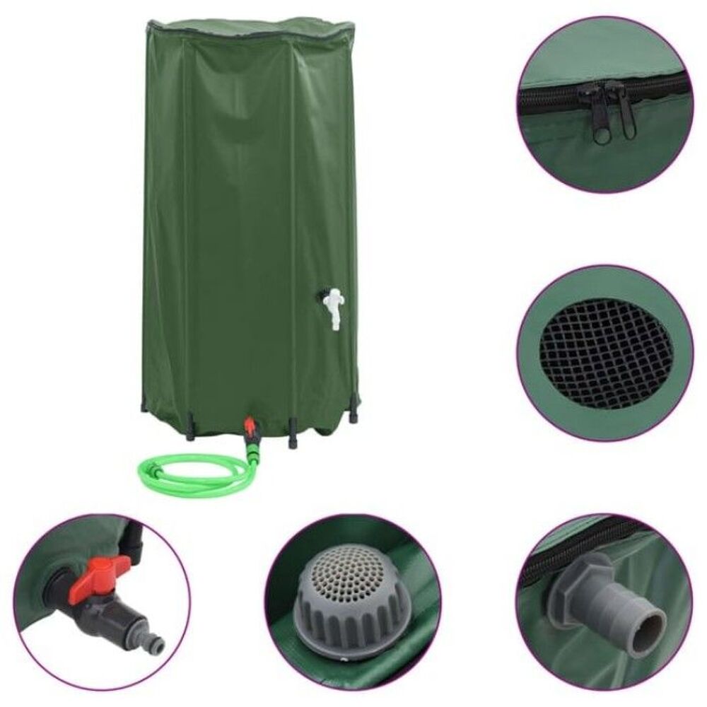 R&eacute;servoir d'eau vidaXL avec robinet pliable 100 L Jardin