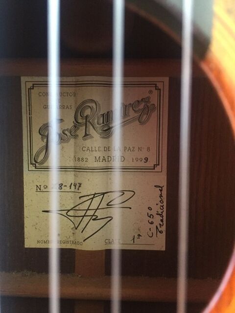 GUITARE de CONCERT  4/4 Jos RAMIREZ 1999. 6250 Saint-Nazaire (44)