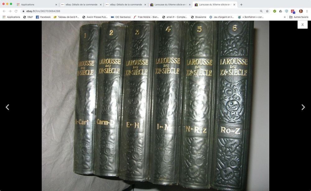 ENCYCLOPEDIE LAROUSSE DU XXe SIECLE complet en 6 volumes Livres et BD