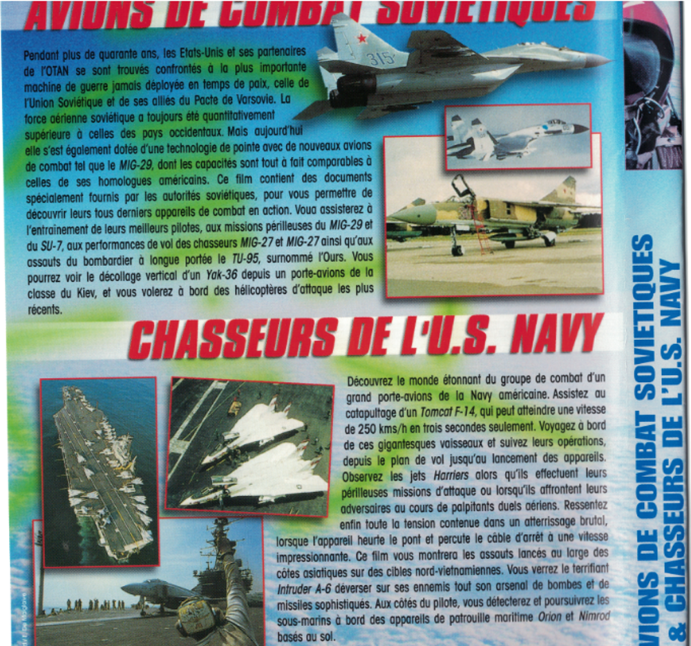 LA PATROUILLE DE FRANCE. Avions de combat sovi&eacute;tiques et U.S DVD et blu-ray