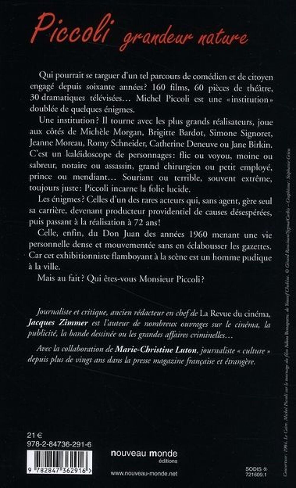 Piccoli grandeur nature Livres et BD