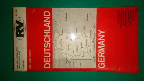 Carte routi�re vintage de l'Allemagne 0 Battrans (70)