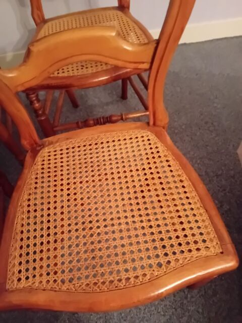 2 chaises bois et cannage Neuville-sur-Sarthe (72)