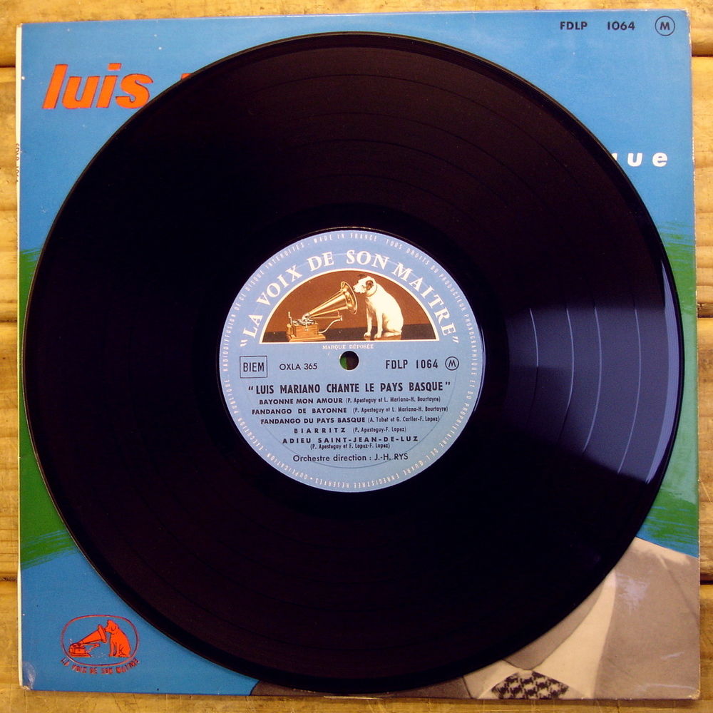 LUIS MARIANO CHANTE LE PAYS BASQUE - 33t / 25cm - BIEM CD et vinyles