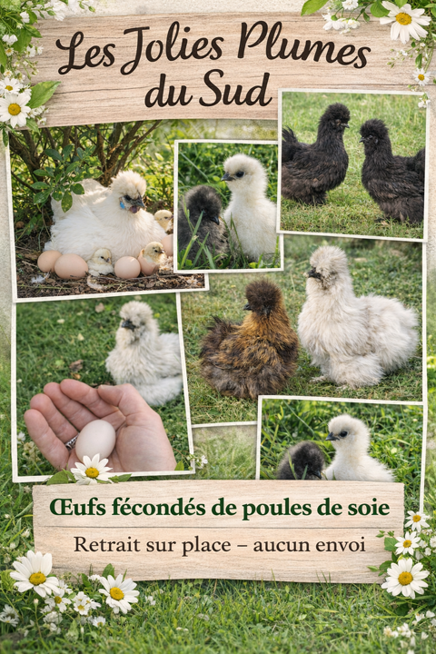 Oeufs &agrave; couver de poules de Soie 
&Agrave; venir chercher 2 34750 Villeneuve-lès-maguelone
