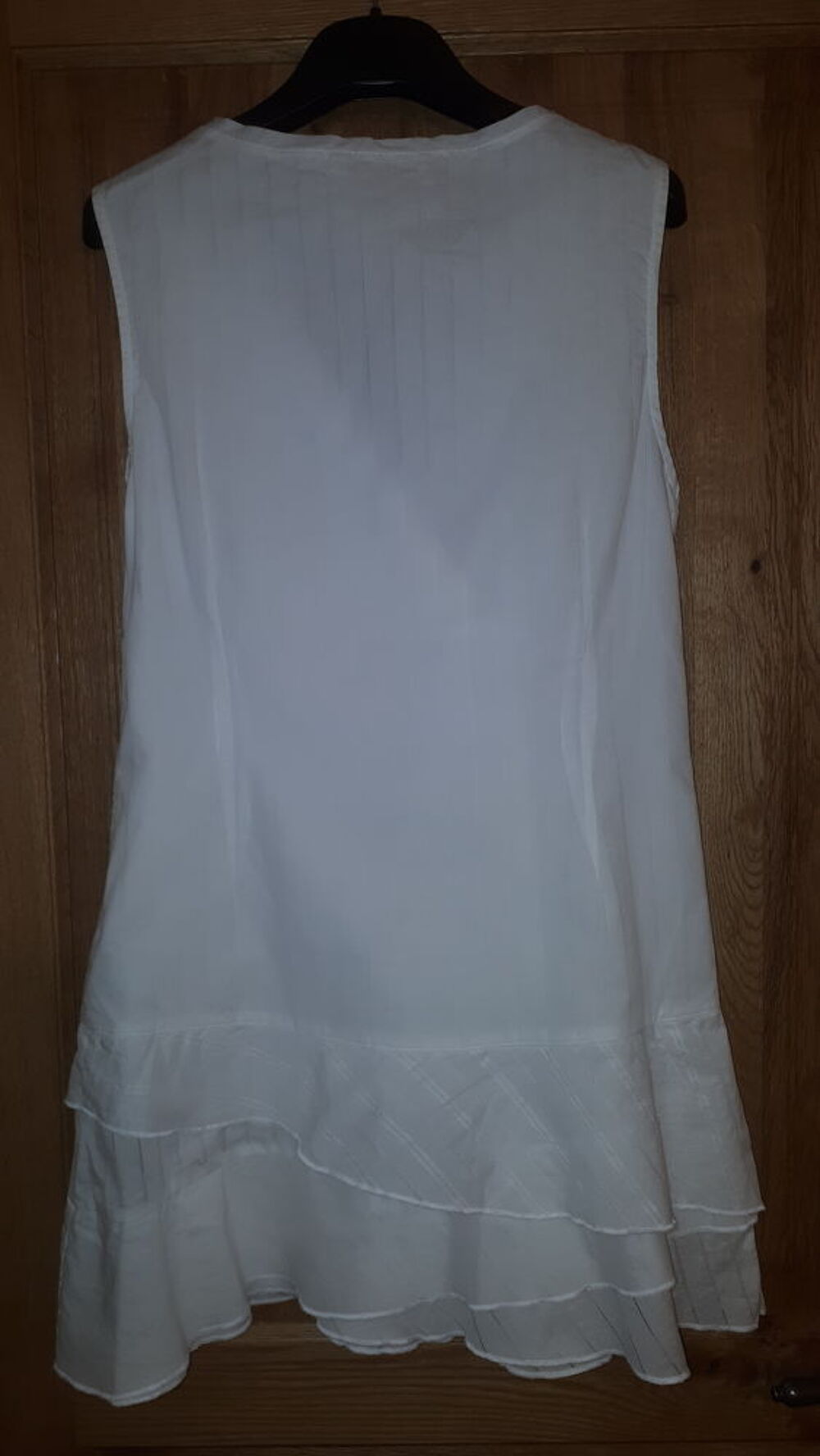 Robe blanche marque Cache Cache taille 40 V�tements