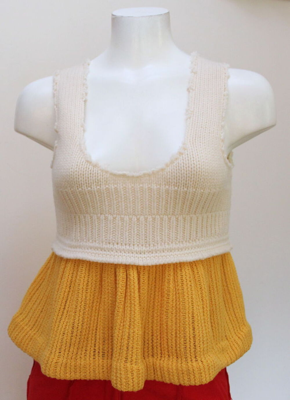 Top cropt laine et cachemire MARNI T.38 Vêtements