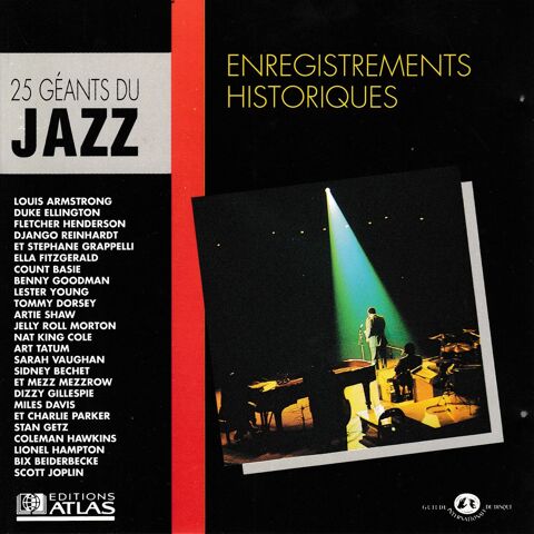 CD     25 G�ants Du Jazz:      Enregistrements Historiques 4 Antony (92)