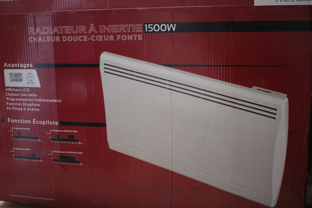 Radiateur &agrave; inertie fonte CARRERA Milo 1500w Electroménager