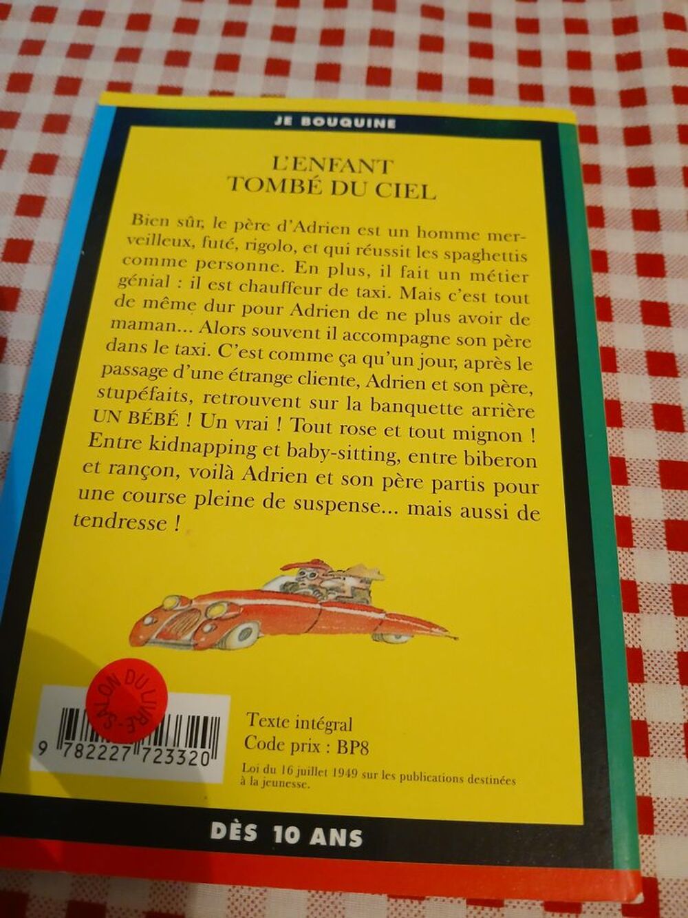 LIVRE L'ENFANT TOMBE DU CIEL
JE BOUQUINE
DES 10 ANS
Livres et BD