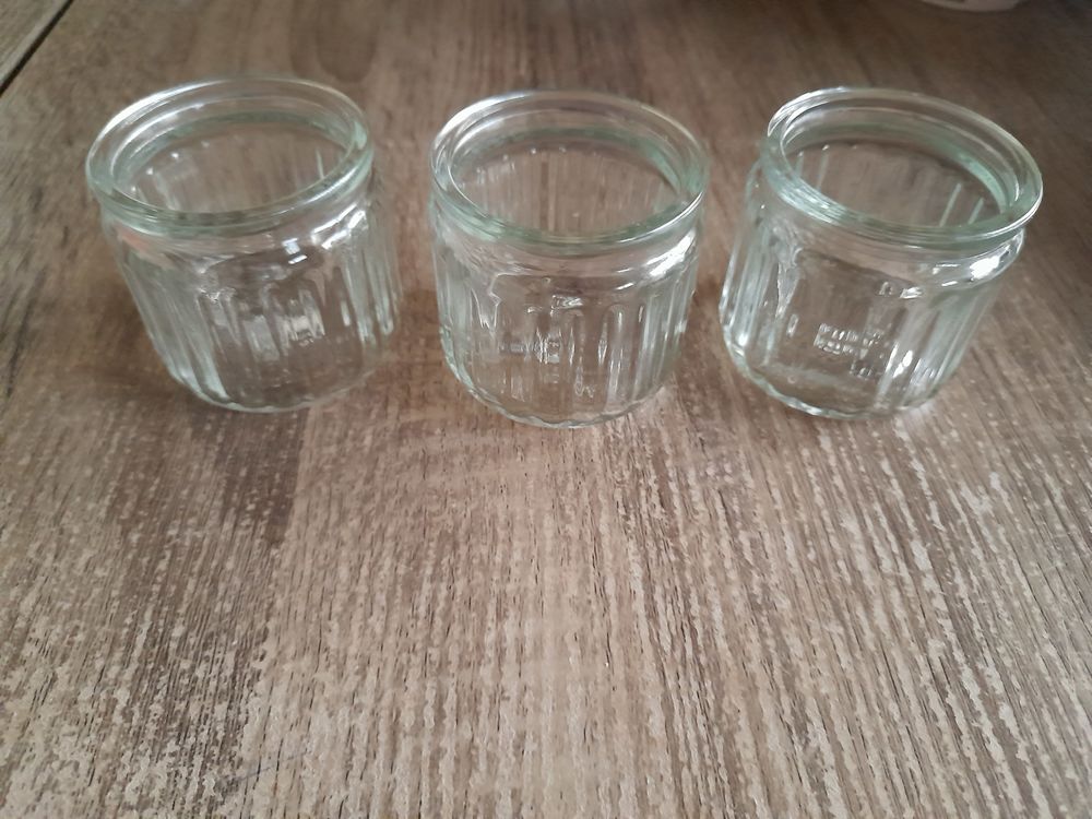 3 petits pots nervur&eacute;s Décoration