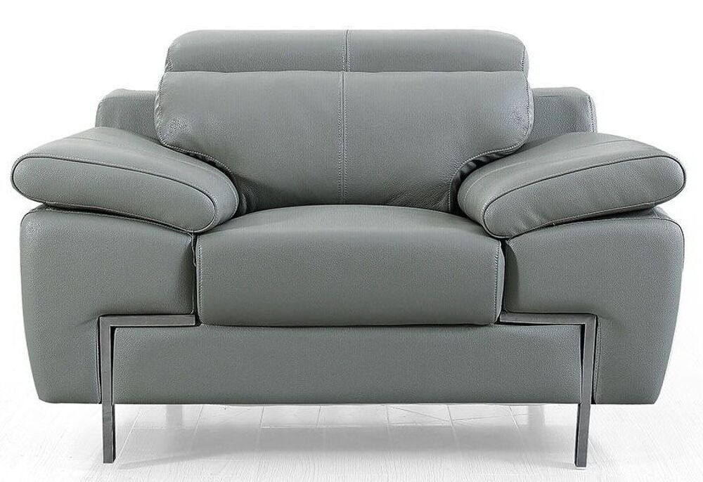 Fauteuil neuf cuir gris Design KARE Meubles