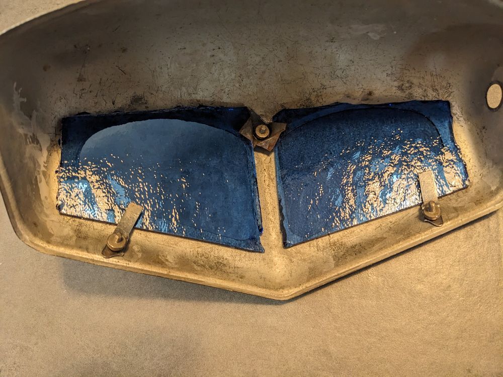 2 verres pour lampe PIROUETT mouche ou fourmi. 2 bleu Voir p Décoration