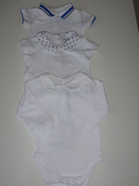 Lot de 3 bodies 6 mois JACADI CYRILLUS 9 Rueil-Malmaison (92)