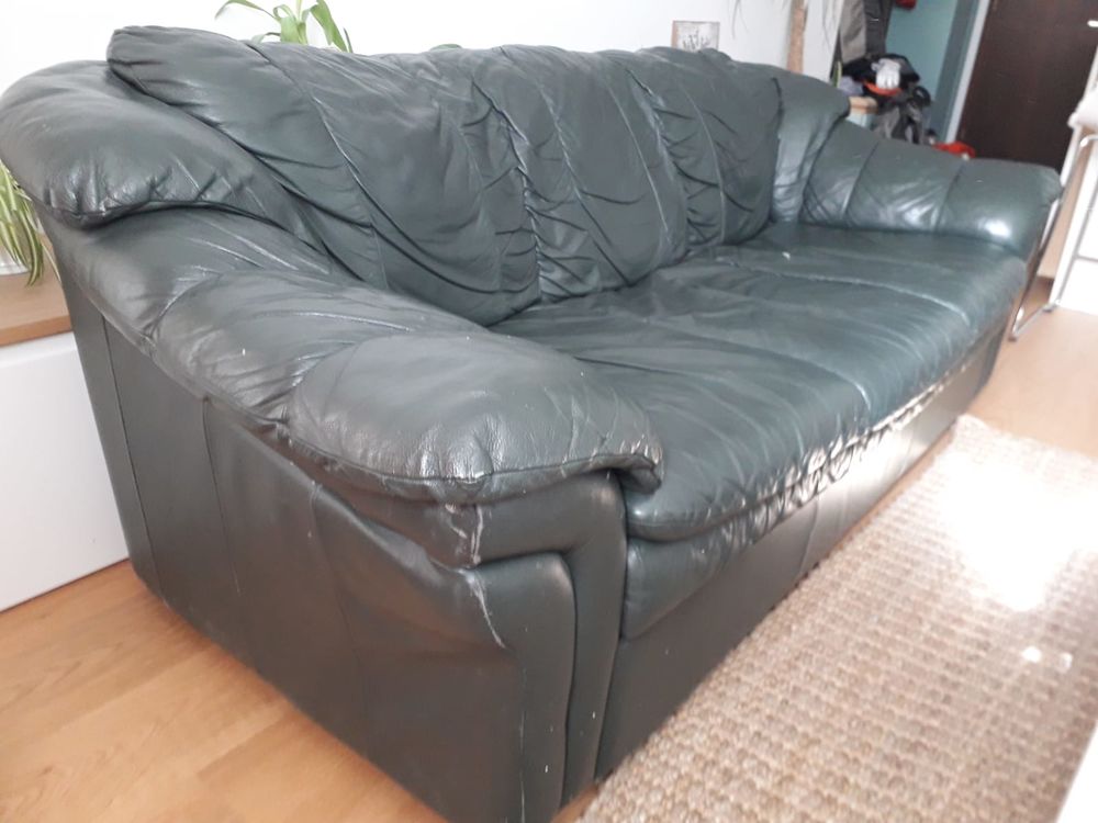 Canap&eacute; cuir 3 places hyper confortable Meubles