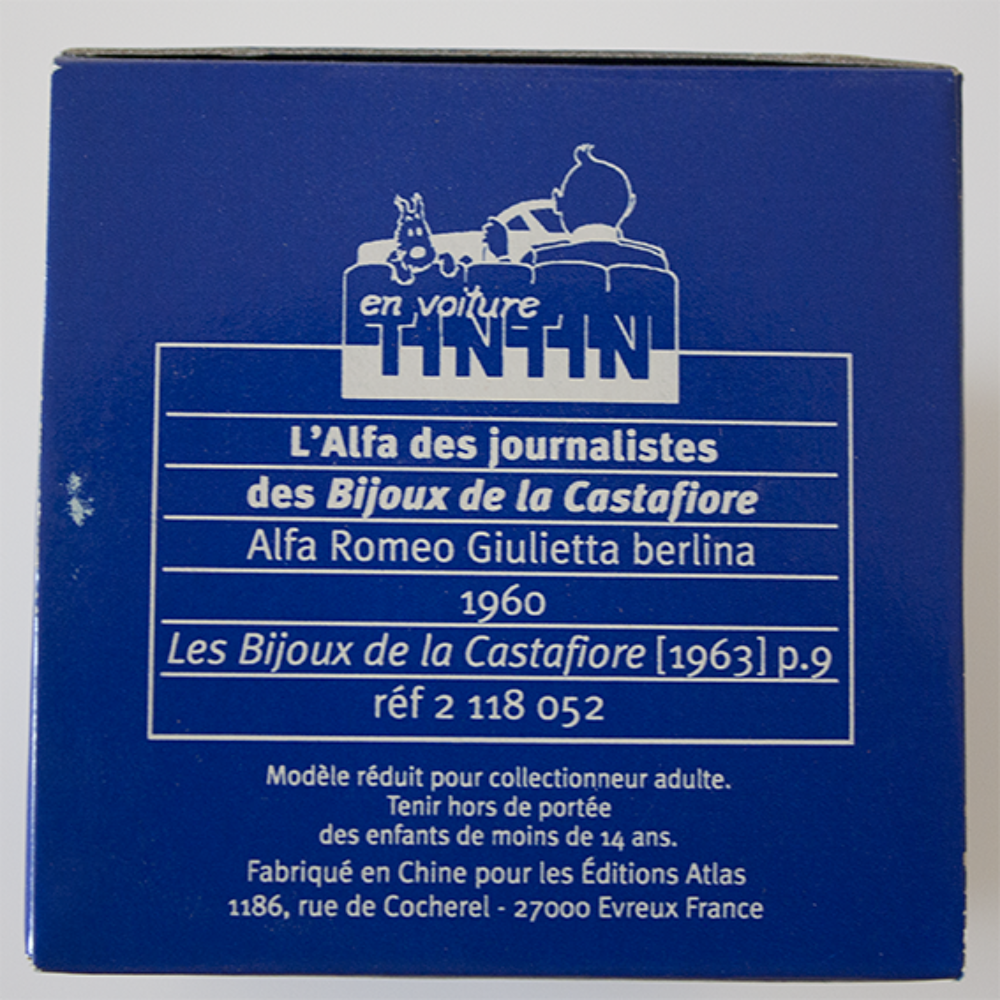 Collection voiture Tintin "Alfa Romeo" 