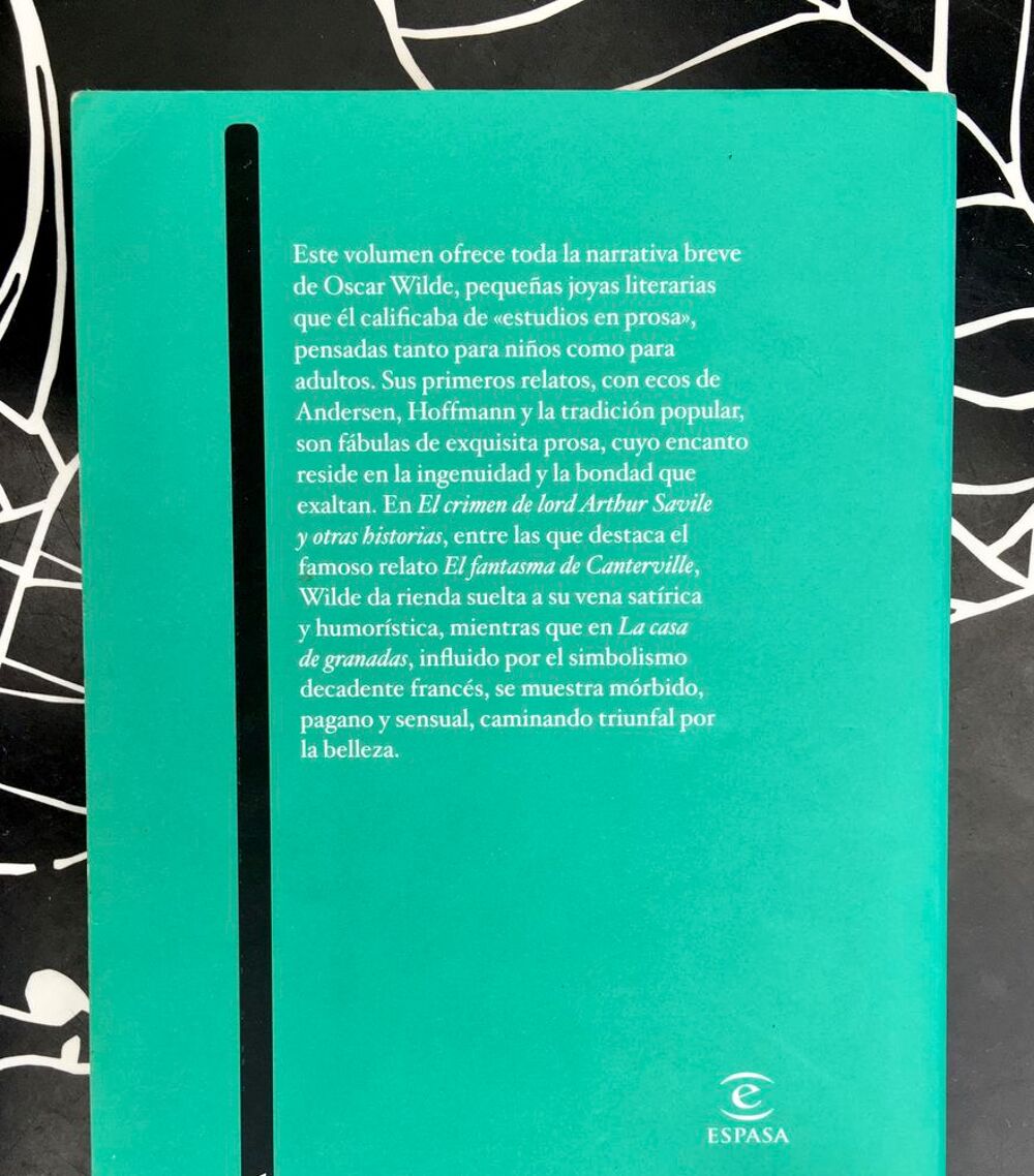 Cuentos d'OSCAR WILDE; Livre en Espagnol de 270 pages Livres et BD