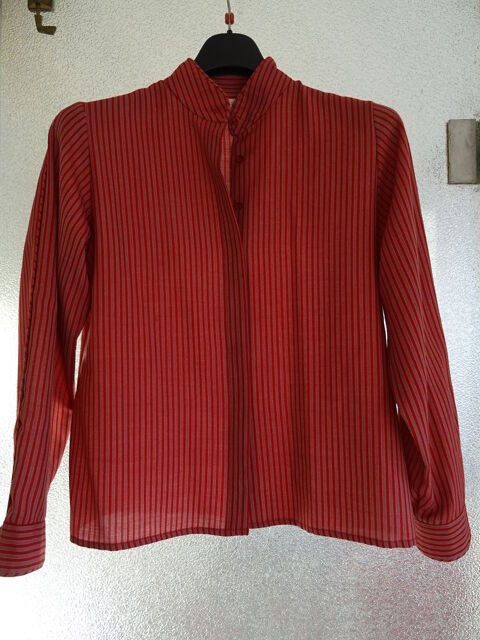 ENSEMBLE chemisier jupe laine rouge GRARD PASQUIER  40 Paris 14 (75)