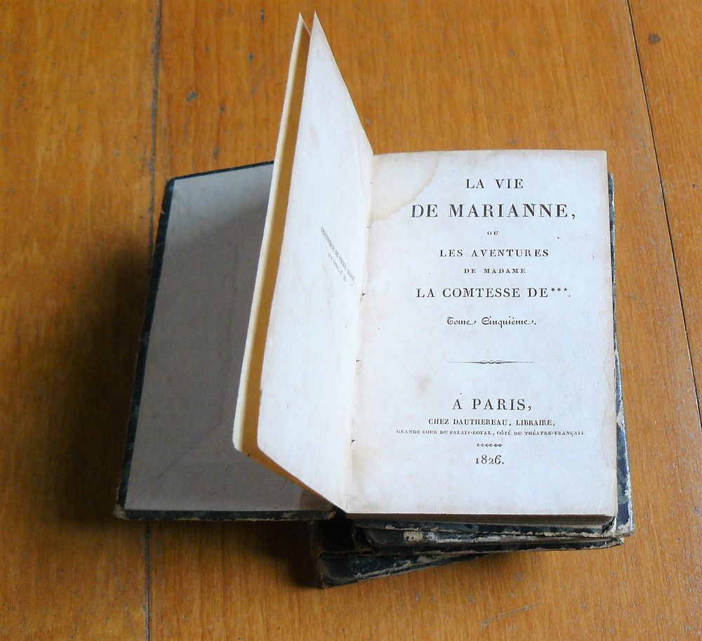 La vie de Marianne : tomes 2 &agrave; 5 - MARIVAUX - 1826 Livres et BD