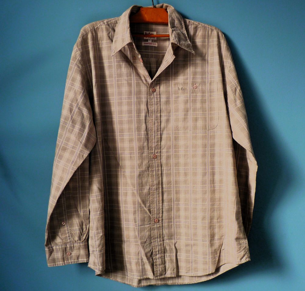 Chemise Lee Cooper Homme L collection Confort fit beige kaki Vêtements