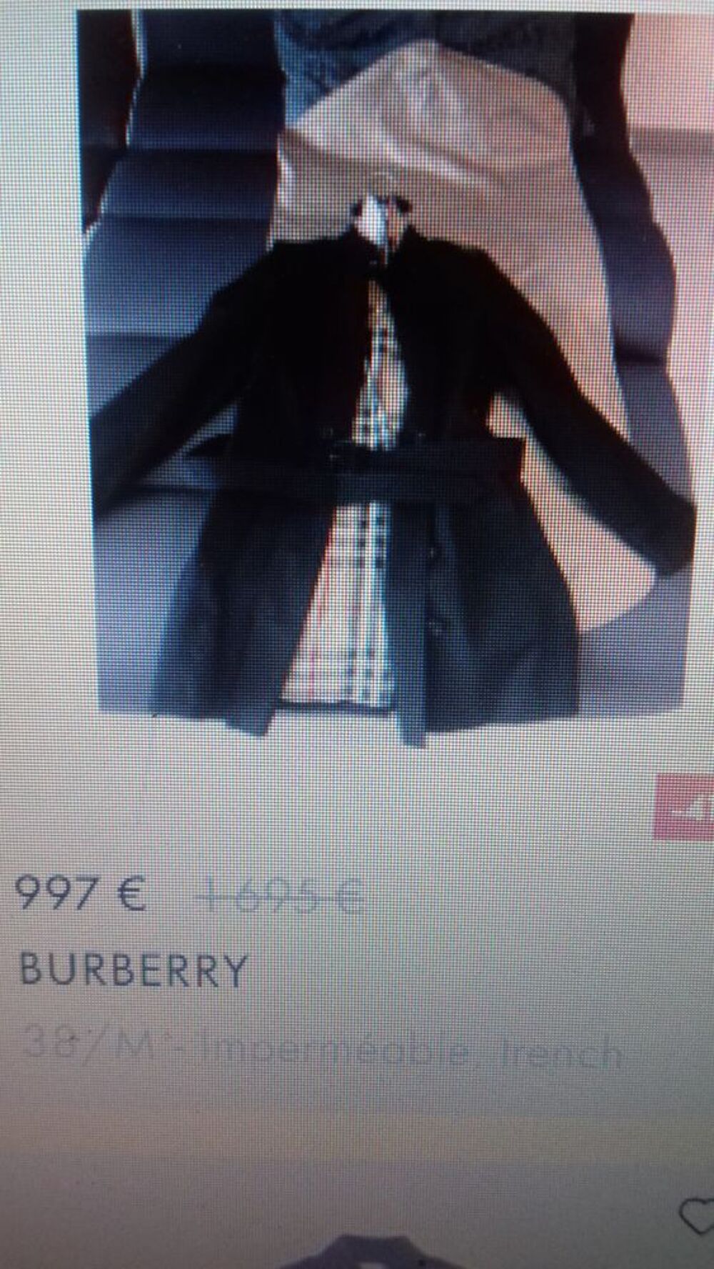 Trench Coat BURBERRY Vtements