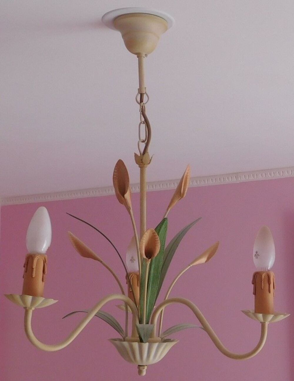 Lustre fleuri Décoration