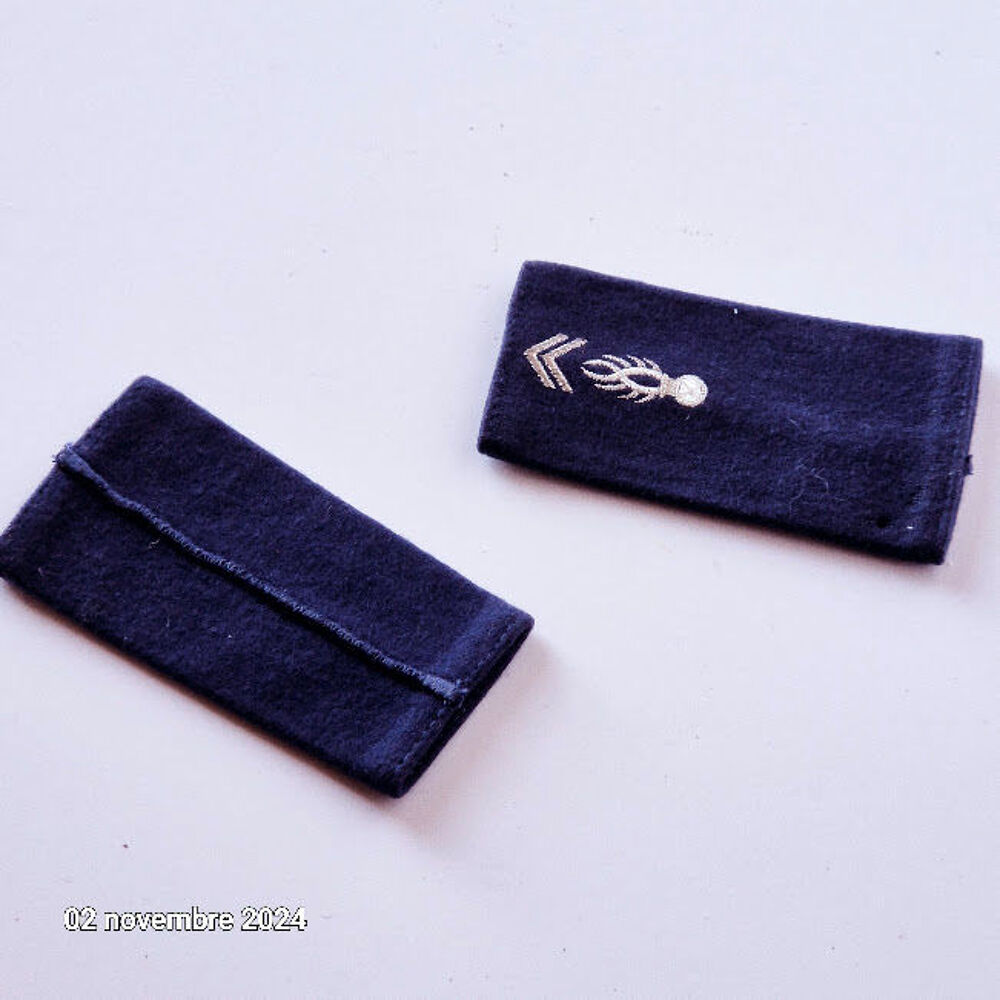 Patte d'&eacute;paule, fourreau - Gendarmerie, bleue souple 
