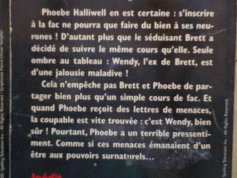 CHARMED N&deg;1 3 6 Fleuve Noir Livres et BD