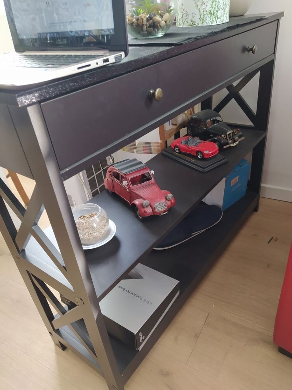 Console noir TBE Meubles