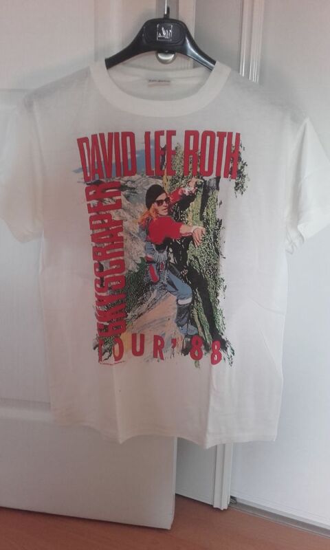 T-Shirt : David Lee Roth - Skyscraper World Tour '88 - Taill 200 Angers (49)