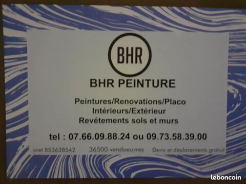 peintre/plaquiste 0 36500 Venduvres