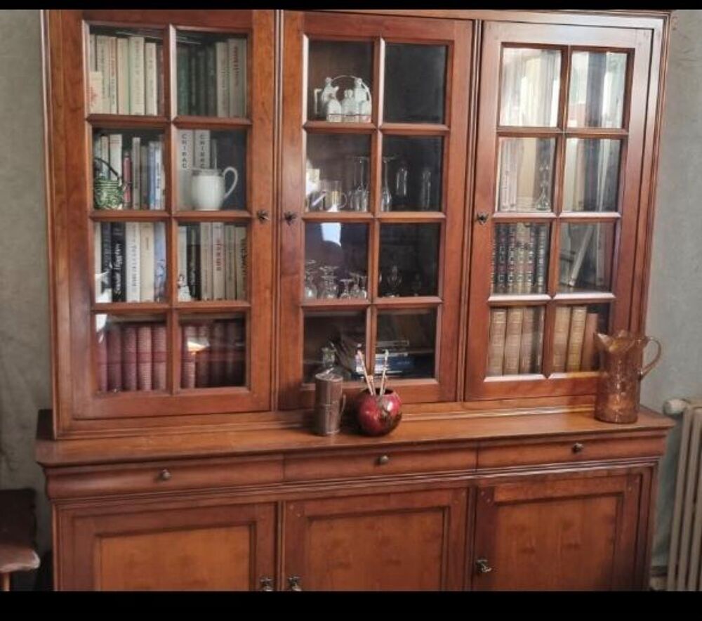Meuble bibliotheque grange style Louis Philippe Meubles