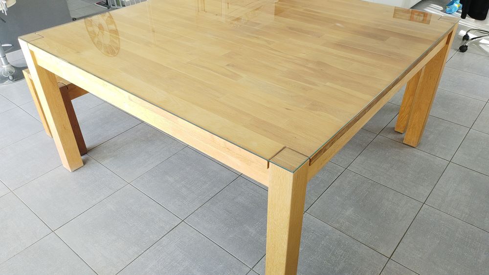 Grande Table Carr&eacute;e XXL ? 150x150 en Ch&ecirc;ne Massif Meubles