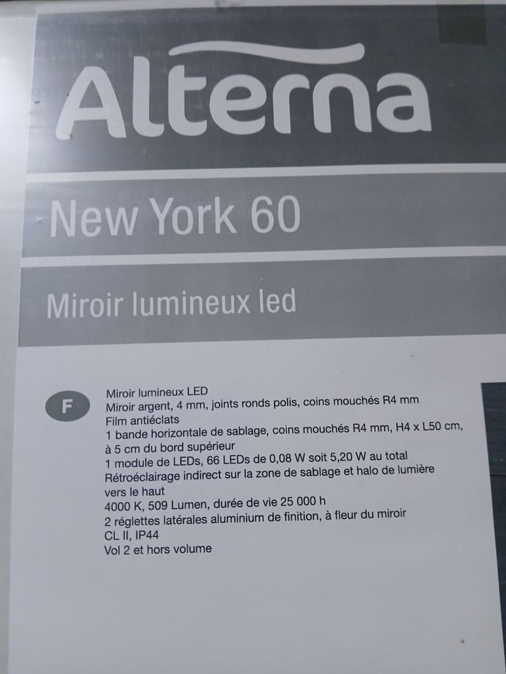 Lot de 2 miroirs de salle de bain Décoration