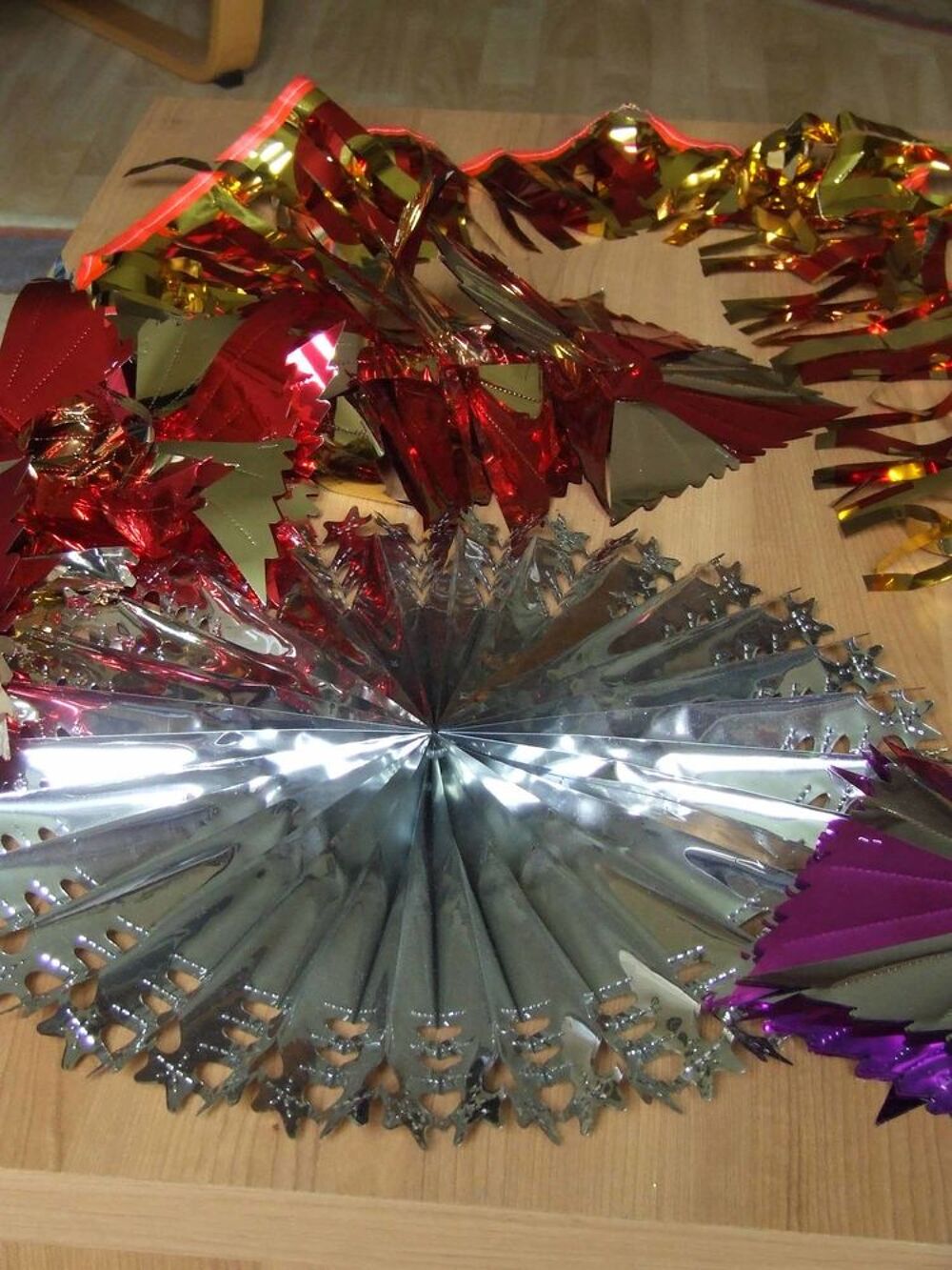 Lot de 4 guirlandes, No&euml;l, f&ecirc;tes de fin d'ann&eacute;e Décoration