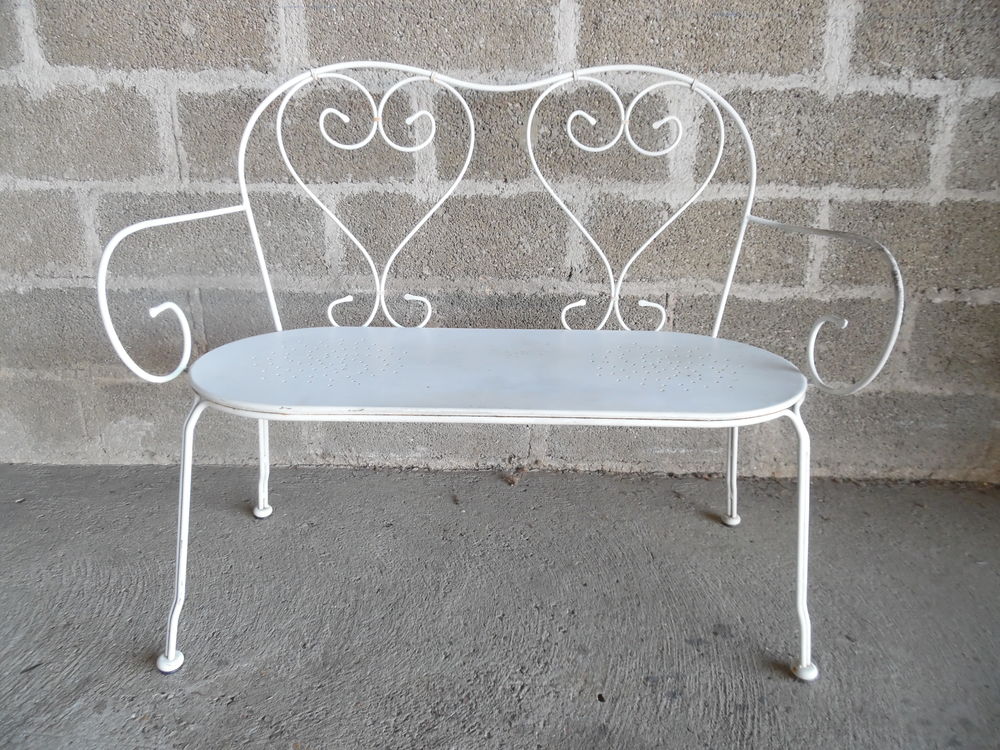 BANQUETTE FER FORGE Jardin