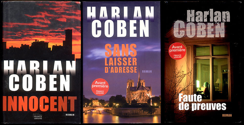 Harlan COBEN / lot de 3 romans thriller Livres et BD