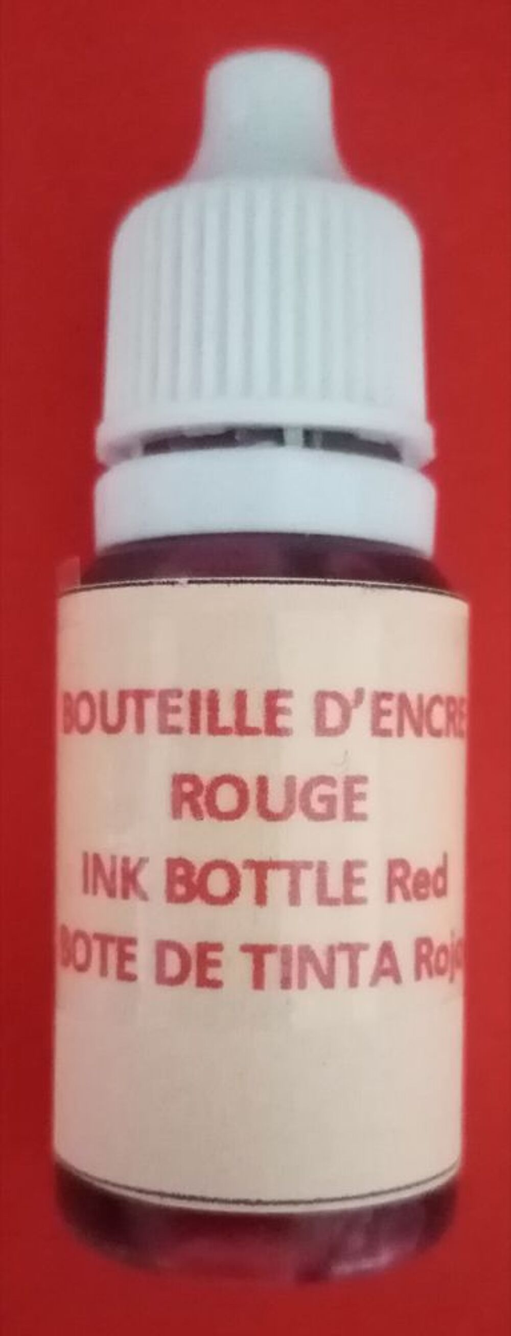 Bouteille encre de couleur rouge pour dessin, recharge, etc
Bricolage