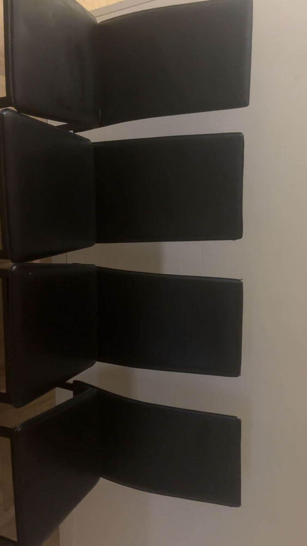 lot de 4 chaises noir simple IKEA Meubles