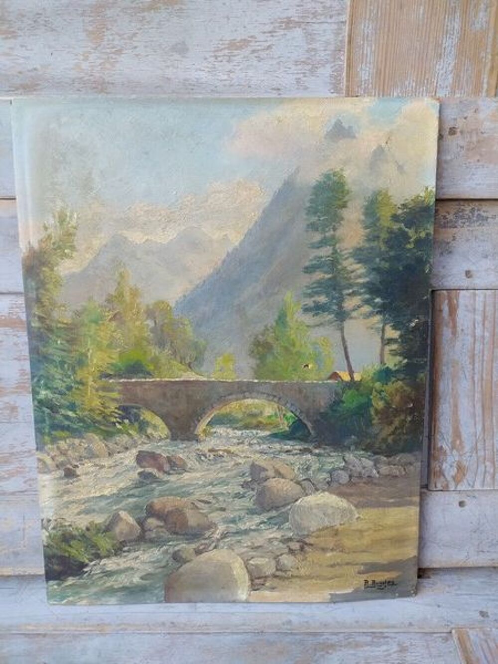 Tableau Paysage de Montagne Romanini-Aragon Denise 