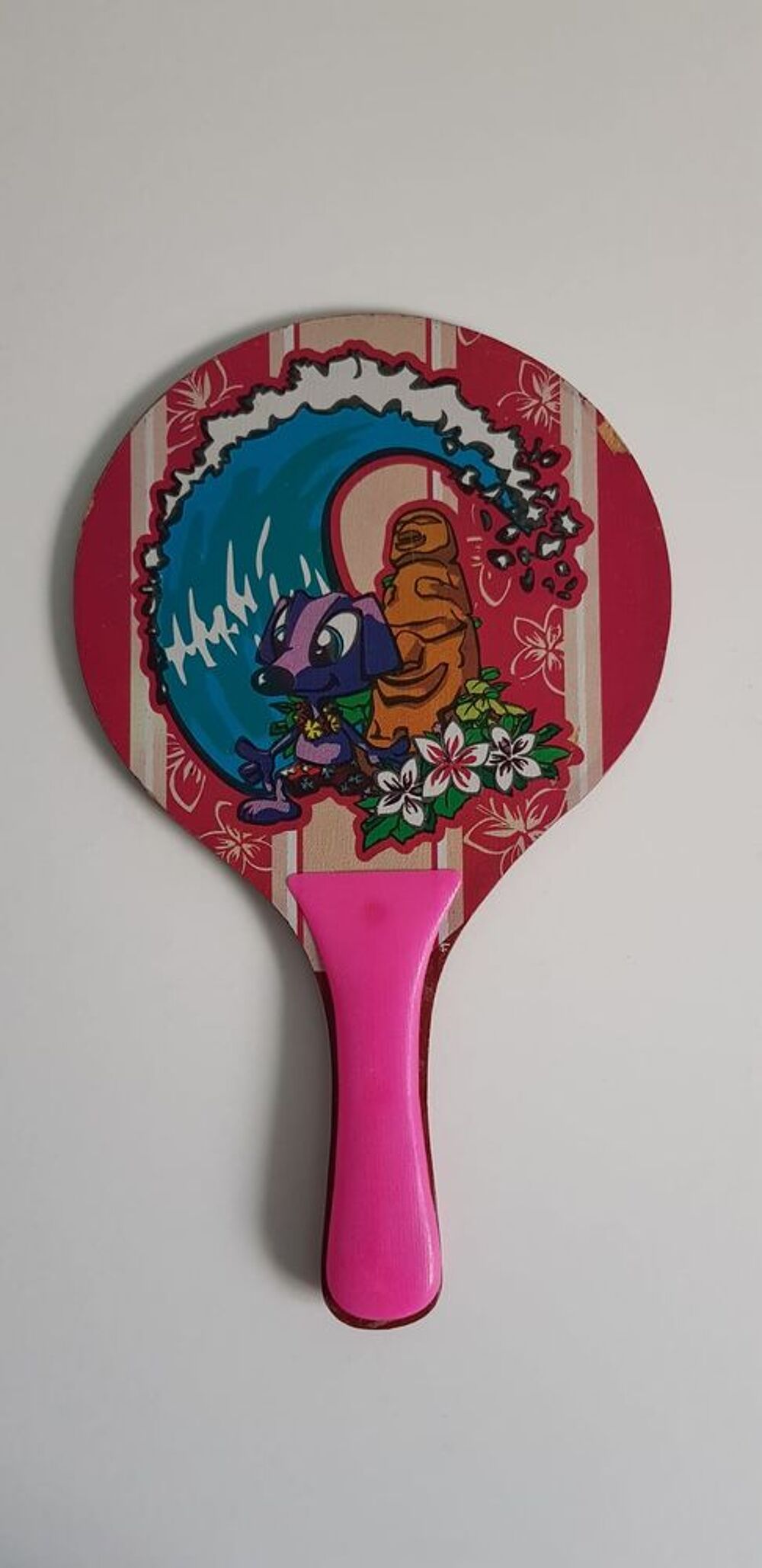 Raquette de Plage en Bois 34 x 21 cm Sports