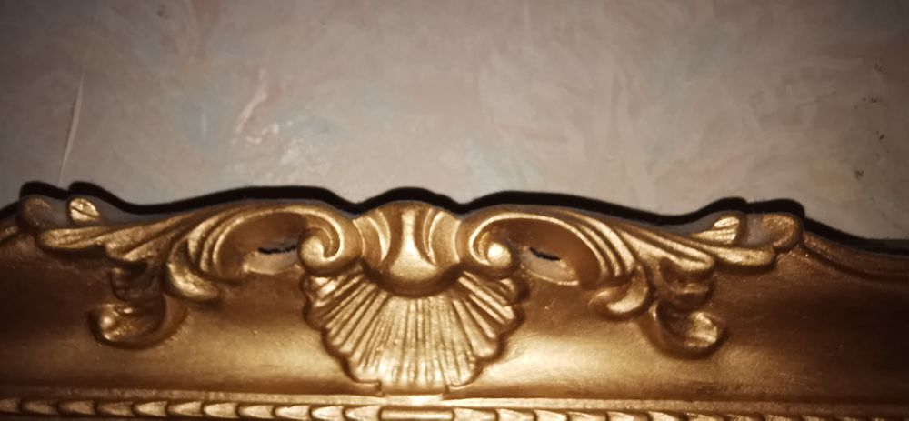 Miroir dor&eacute; et biseaut&eacute; vintage Décoration
