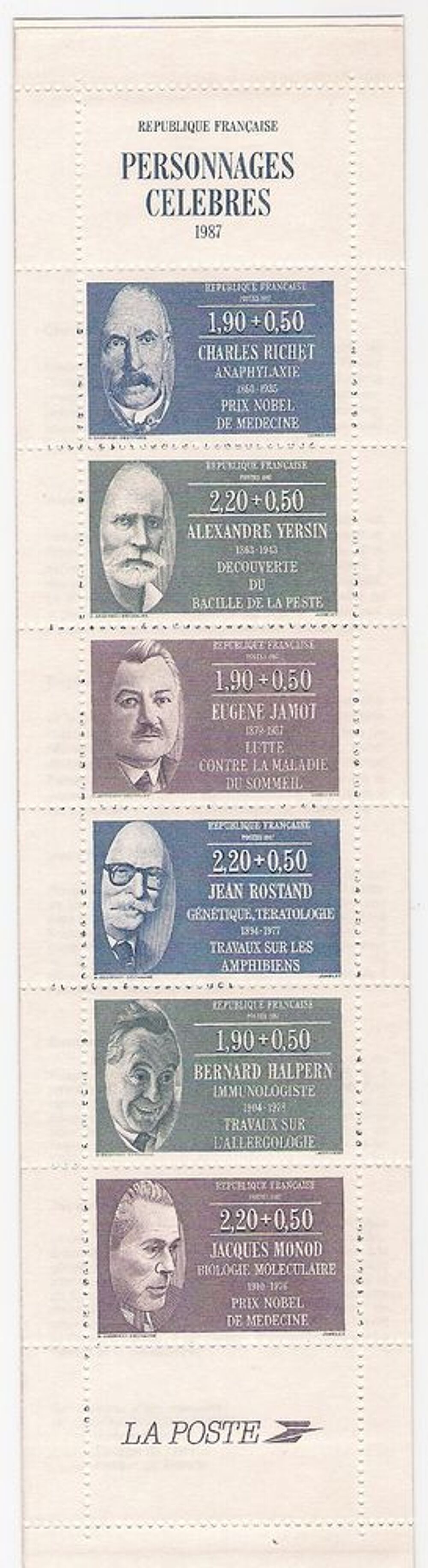 Carnet de timbres 1987 