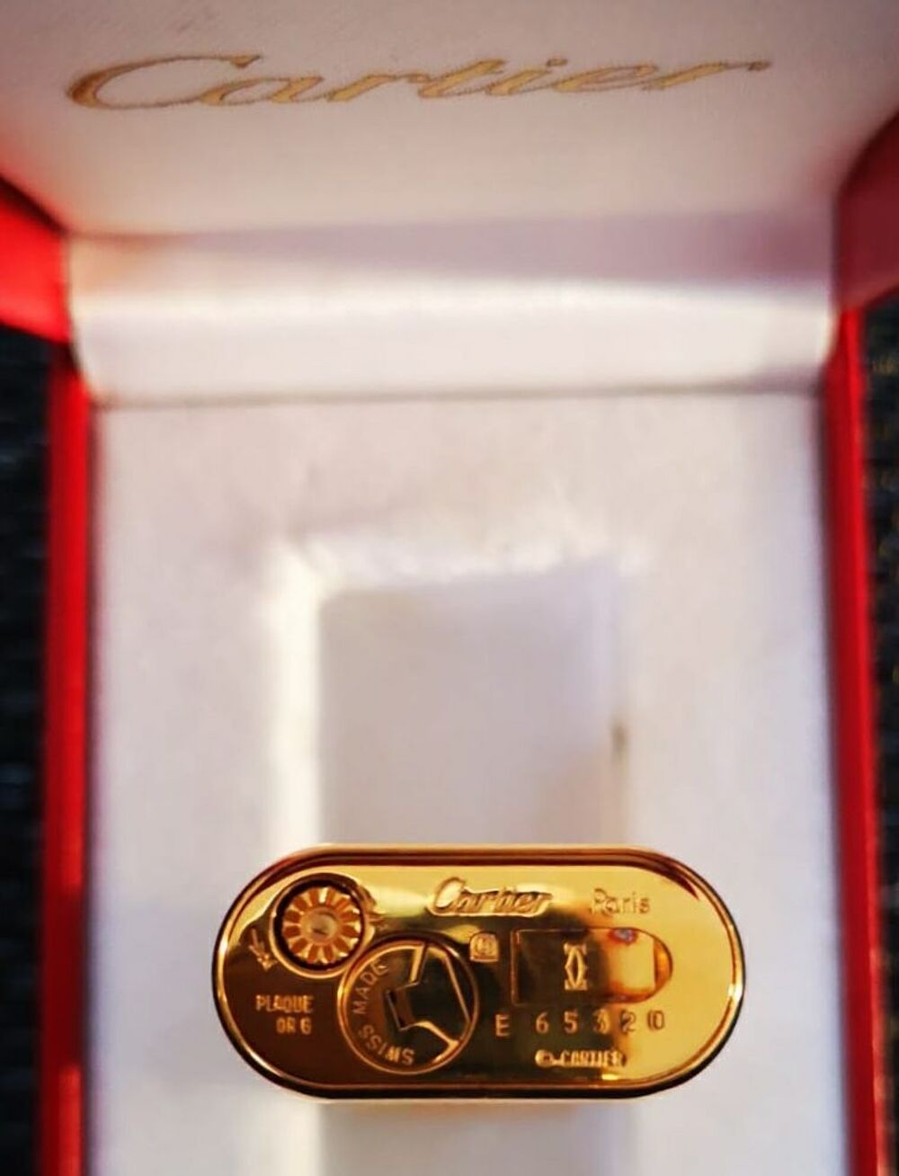Briquet CARTIER plaqu&eacute; or 