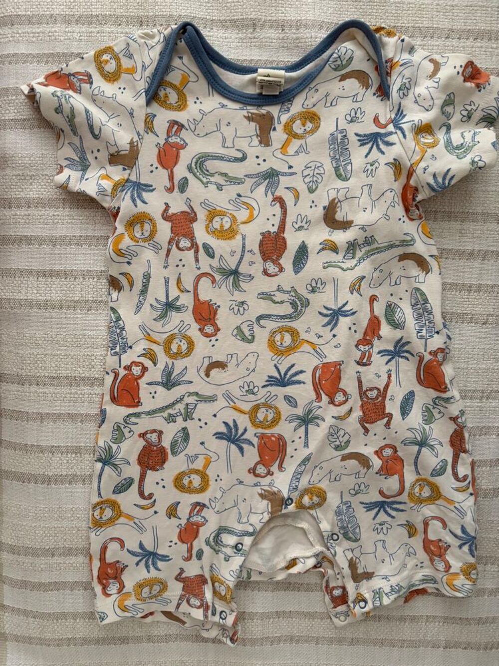 Combinaison &eacute;t&eacute; coton bio, 86-92cm. Vêtements enfants