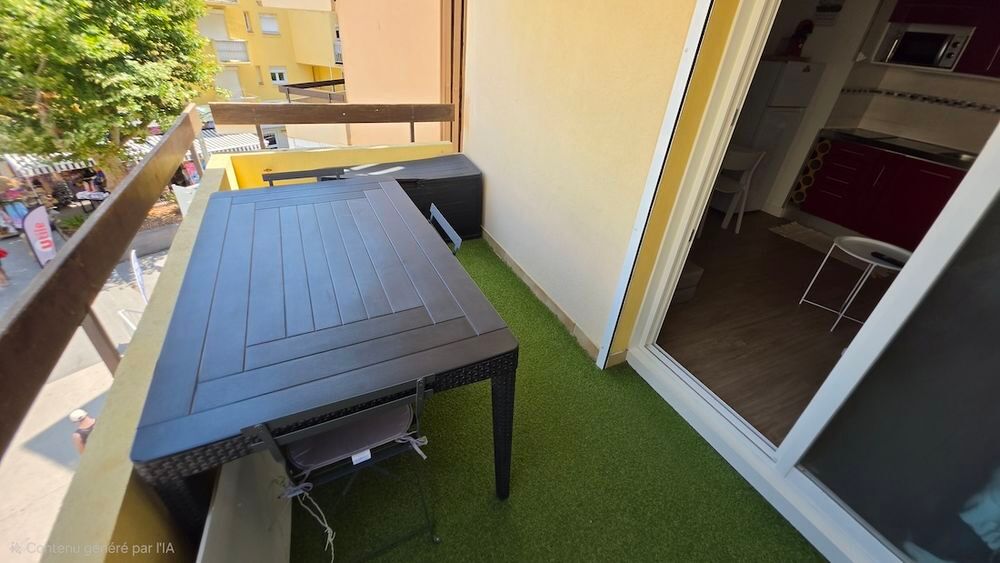 Vente Appartement LE CAP D'AGDE : Secteur du Môle / Flânerie: Appartement rénové ( à 200m de la plage) de type STUDIO-CABINE + Terrasse/Loggia ouverte d'angle.... Le cap d agde