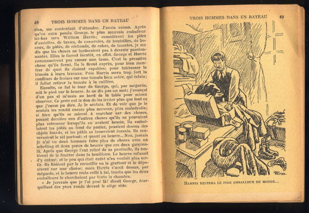 TROIS HOMMES DANS UN BATEAU
JEROME K. JEROME Livres et BD