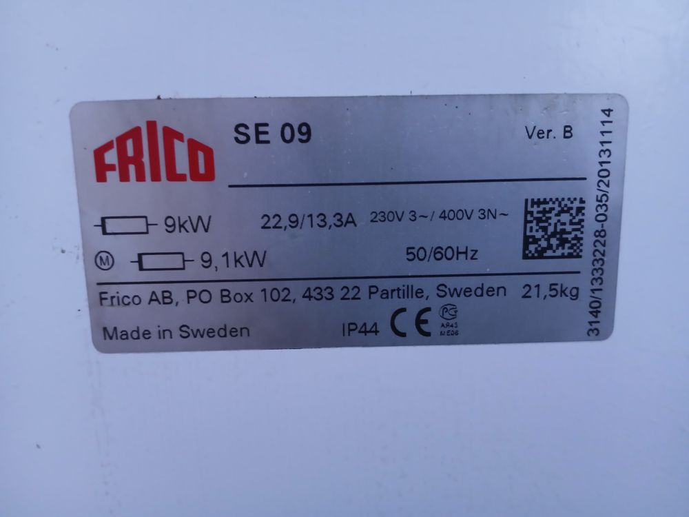 A&eacute;rotherme &eacute;lectrique industriel FRICO 9 kW ? 230/400 V Bricolage
