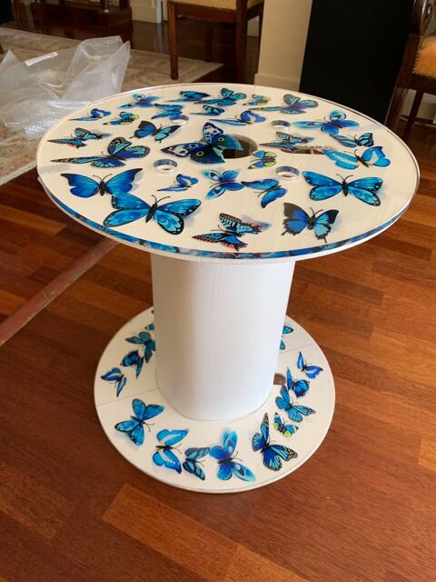 table basse d�cor�e par un artiste 50 Paris 16 (75)